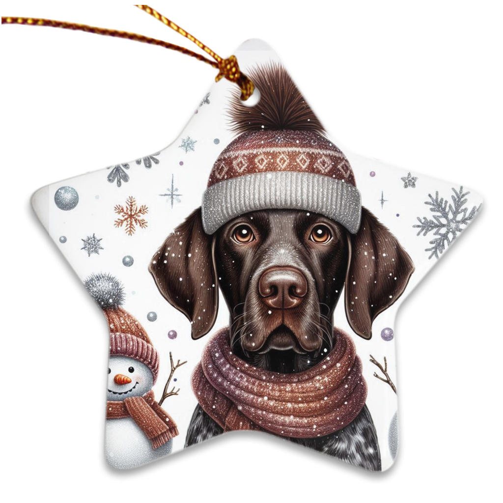 Christmas Tree Porcelain Ornaments - Oh, the joys of Christmas tree decorating with our favourite breed on them! 🎄