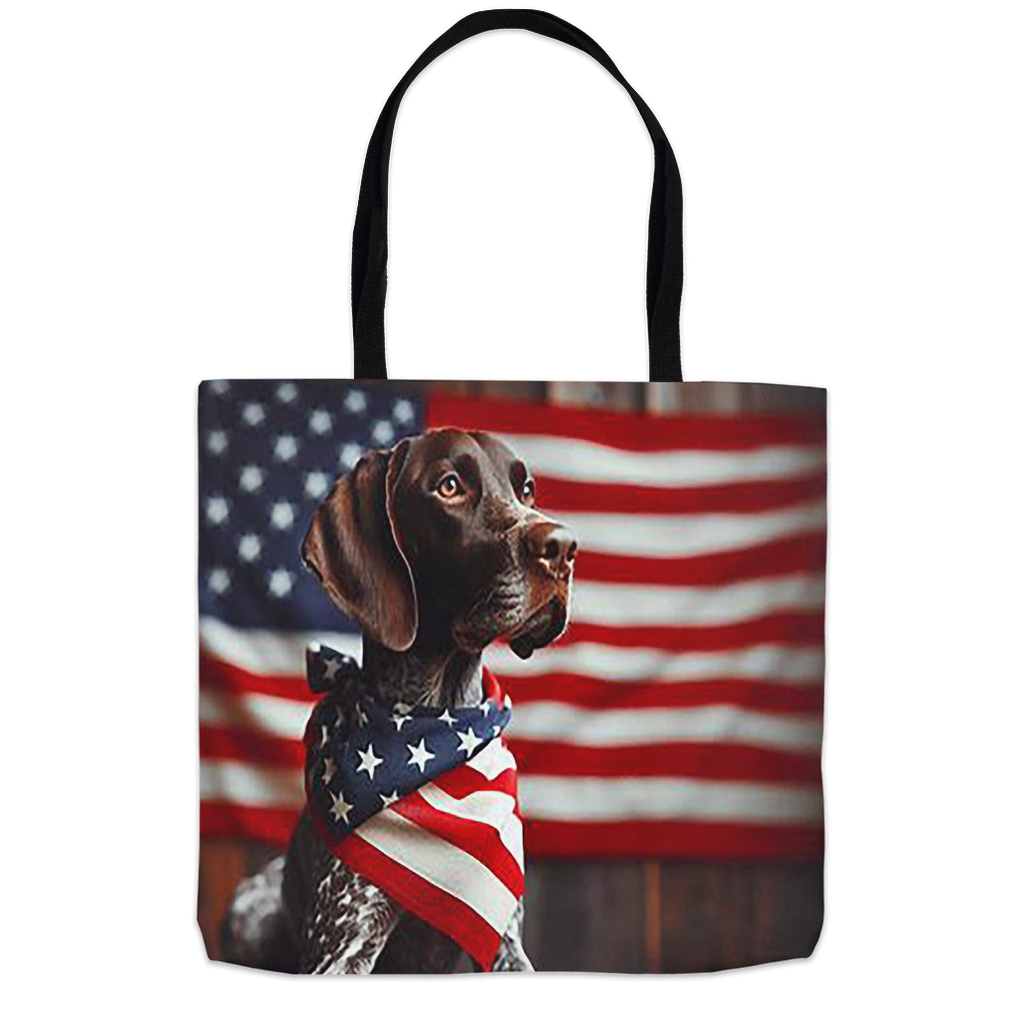 Tote Bag- Patriotic Pooch Power: Tote Your Love for Dogs and Country in Style!🐾