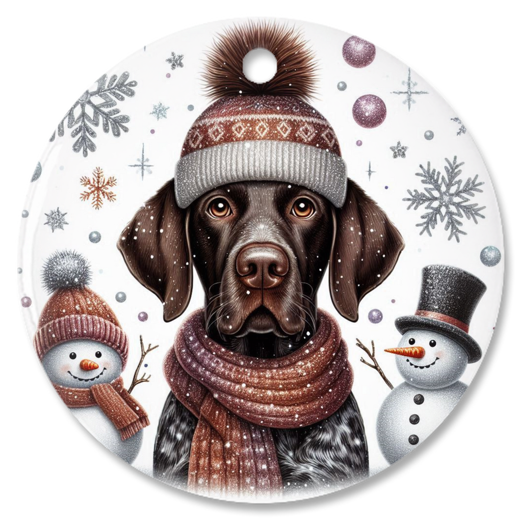 Christmas Tree Porcelain Ornaments - Oh, the joys of Christmas tree decorating with our favourite breed on them! 🎄