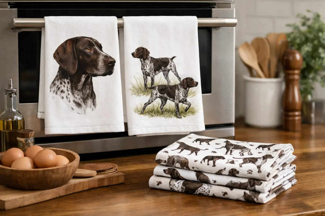 German Shorthaired Pointer Kitchen Towels for GSP Fans
