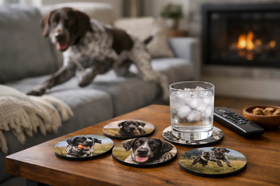 Dog Coasters for GSP Homes With Zero Chill