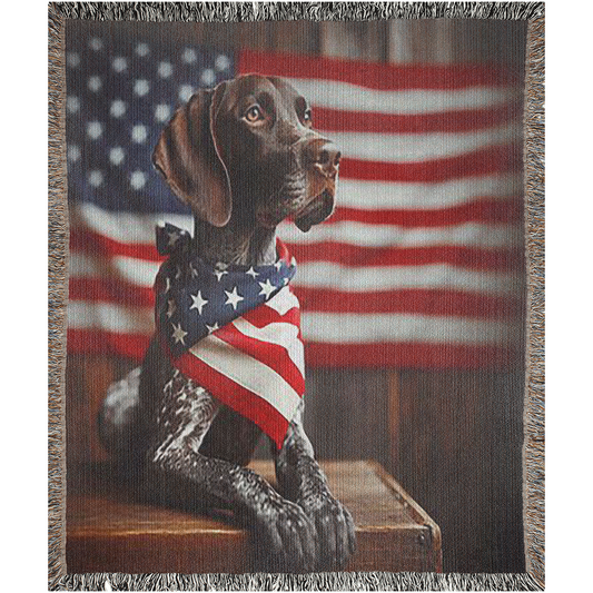 Cozy and beautiful woven blanket with two different GSP images to choose from